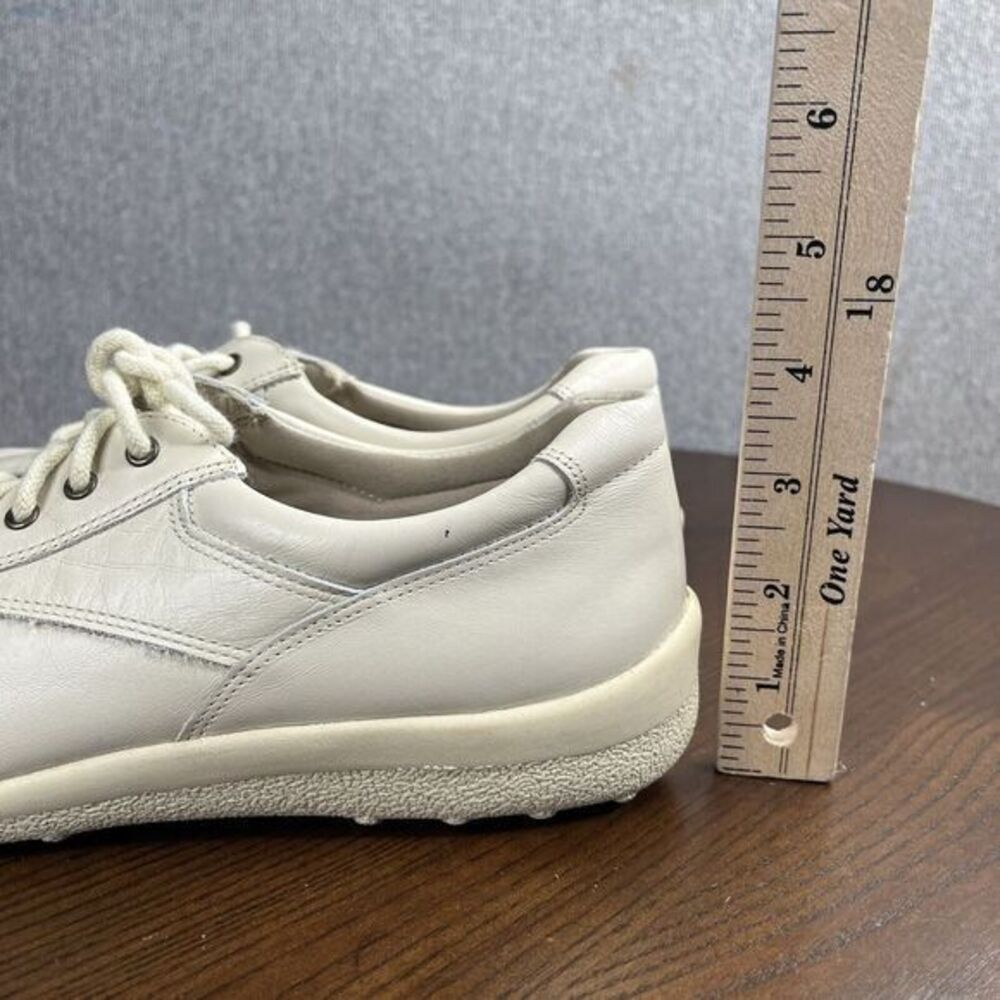 David Tate Walker Shoes Womens Size 8.5 SS Beige Leather Comfort Lace Up Sneaker - Picture 12 of 16